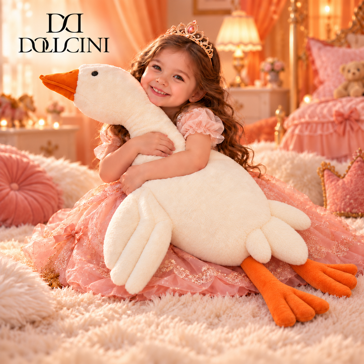 Dollcini DreamPets Soft Plush Toy – Goose, Capybara, and Unicorn Figure