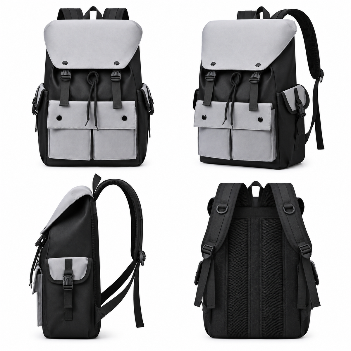 Dollcini Men's Laptop Backpack – Waterproof, Wear-Resistant, Large Capacity