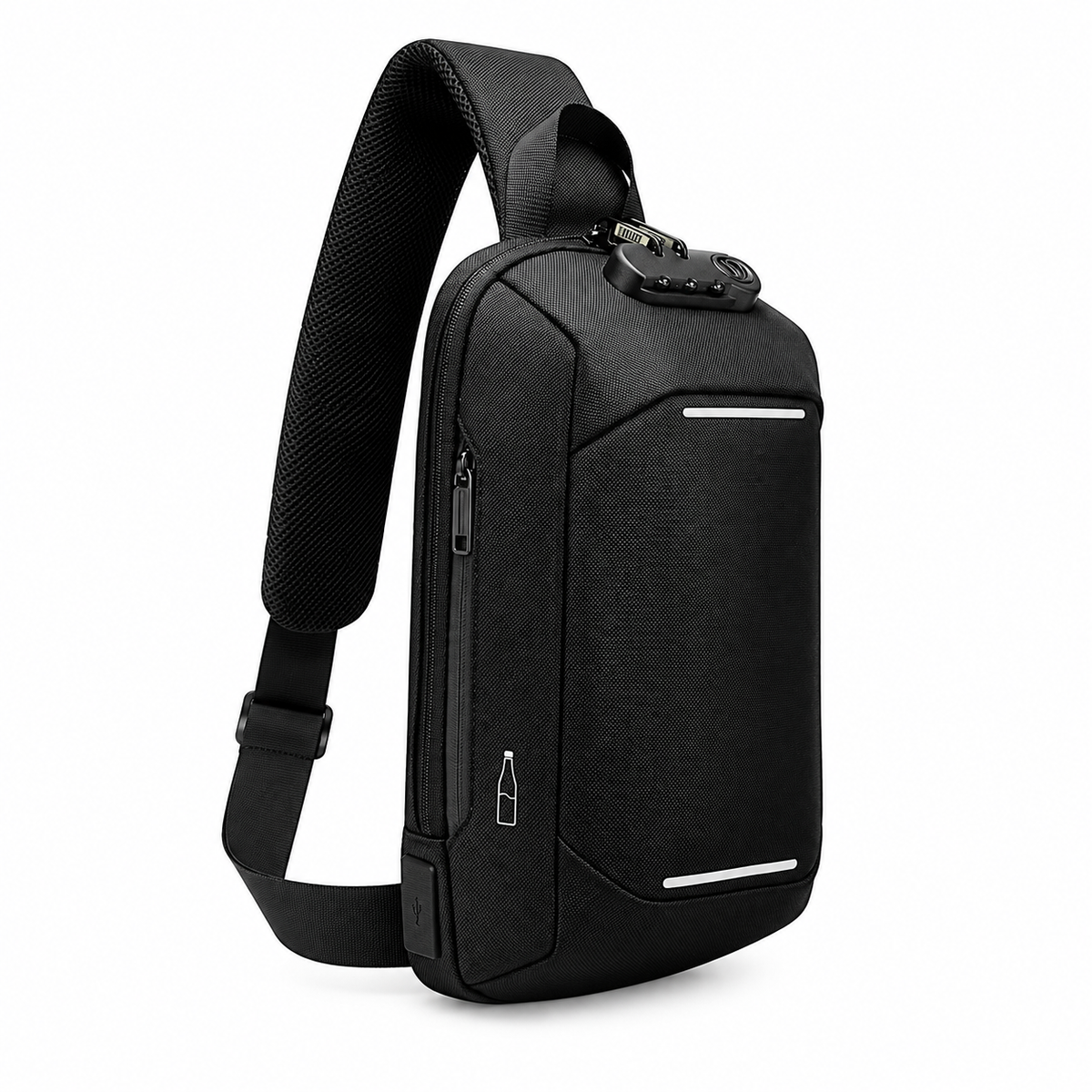 Dollcini Scratch-Resistant Men's Business Side Bag – Waterproof, Wear-Resistant