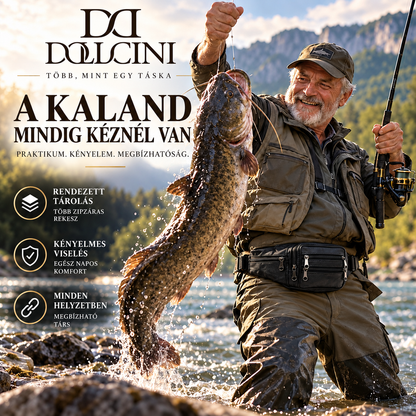 Dollcini Férfi Valódi Bőr Deréktáska – Strapabíró és Kényelmes