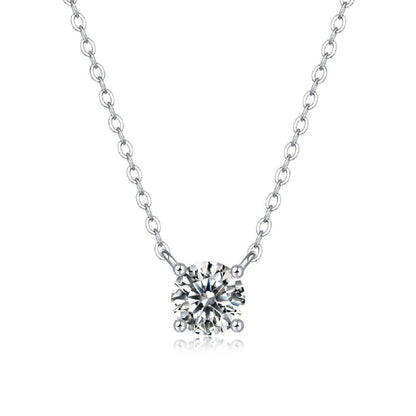 Dollcini 3 Carat Moissanite Necklace – 925 Sterling Silver