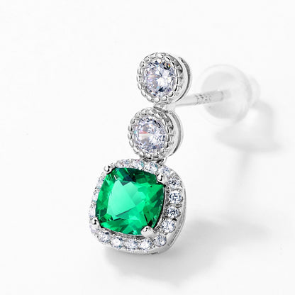 Dollcini, 925 Sterling Silver Green Stone Jewelry Collection – Ring, Necklace, Earrings or 3-Piece Set