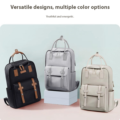 Dollcini Unisex Business Travel Backpack – Fits 16” Laptop, Expandable, Water-Resistant (36–55L)