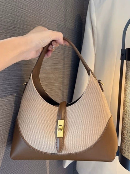 Dollcini Elegant Women's Handbag with Detachable Cosmetic Pouch and Adjustable Shoulder Strap