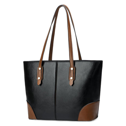 Dollcini Women's Large Tote Handbag – Urban Simplicity Style, Zippered, for Everyday Use