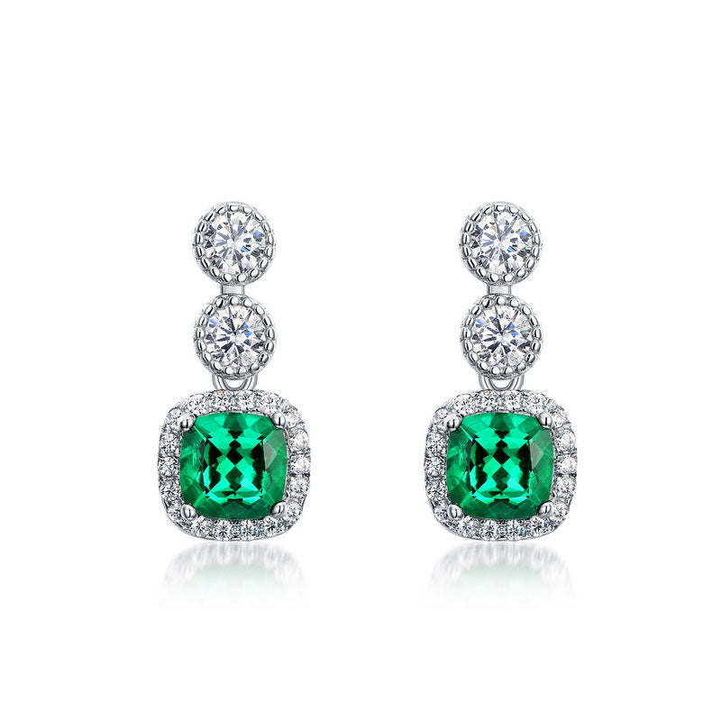 Dollcini, 925 Sterling Silver Green Stone Jewelry Collection – Ring, Necklace, Earrings or 3-Piece Set