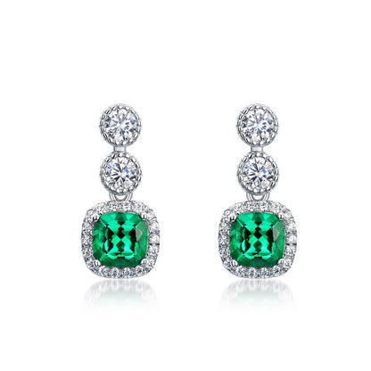Dollcini, 925 Sterling Silver Green Stone Jewelry Collection – Ring, Necklace, Earrings or 3-Piece Set