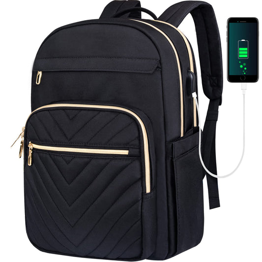 Dollcini Női Városi Hátizsák USB Porttal – Könnyű, Vízálló, 15” Laptophoz
