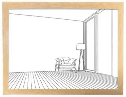 Dollcini Otthon LED Világító Falikép – USB-s, Fa Keretes Dekor