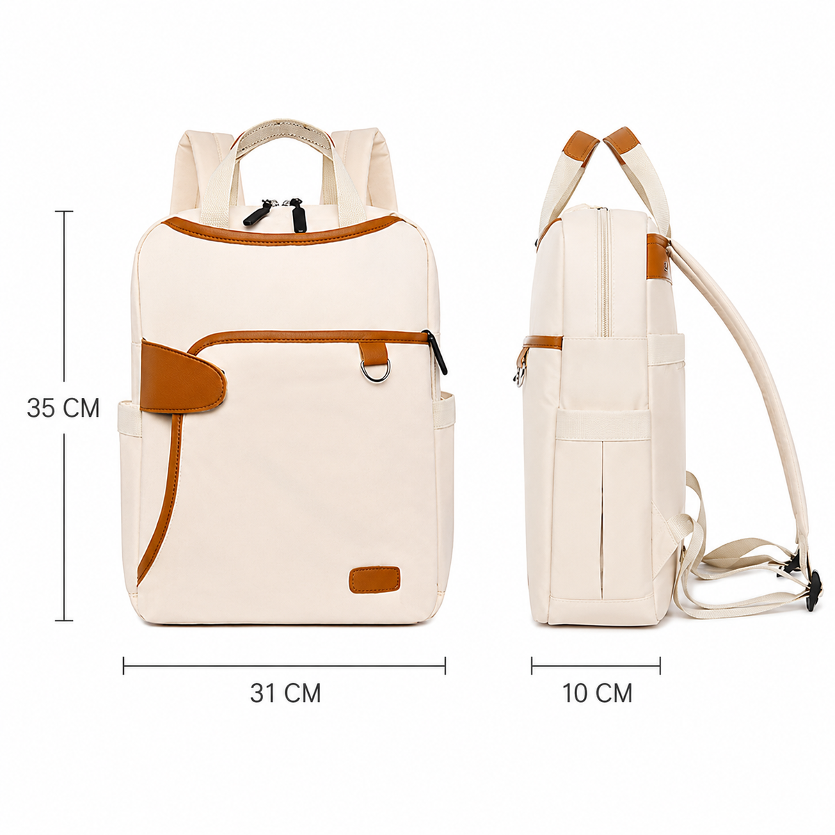 Dollcini Waterproof Laptop Backpack for 13.3” Laptop – Elegant and Compact