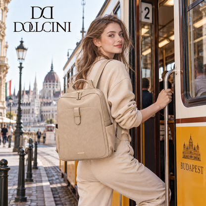 Dollcini Premium Women's Backpack – Waterproof, Stylish, Large Capacity
