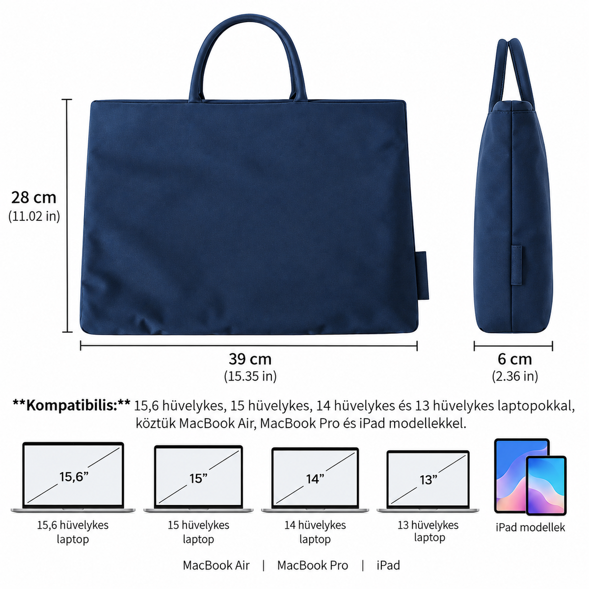 Dollcini Waterproof Laptop Bag – Stylish and Durable, For Daily Use