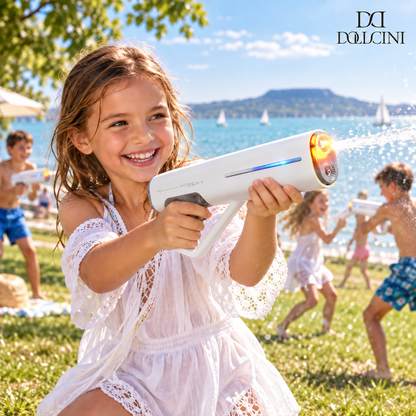Dollcini Automatic Electric Water Gun – USB Rechargeable, LED Light, 510 ml