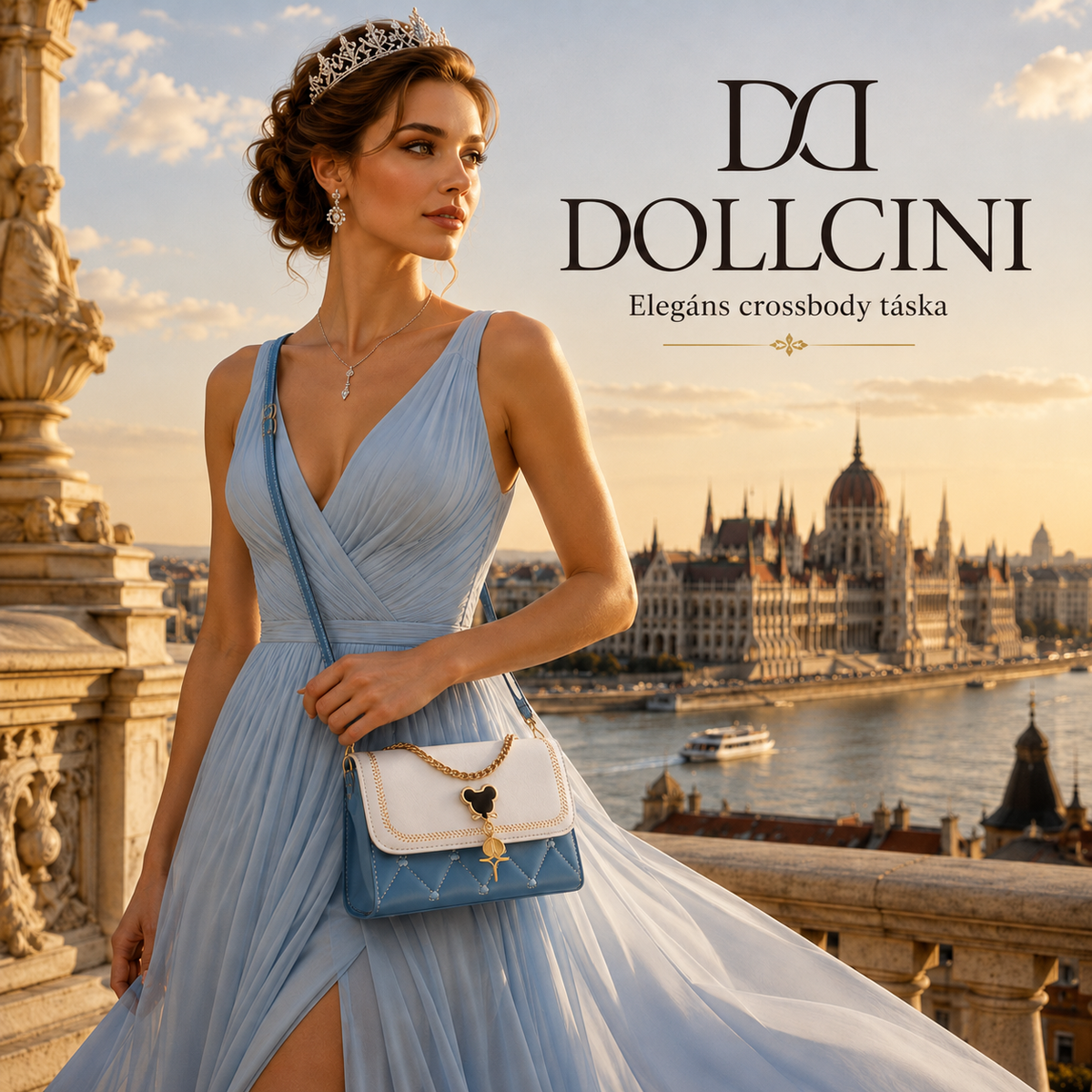 Dollcini Waterproof Women's Faux Leather Crossbody Bag – Anti-Theft Compartment