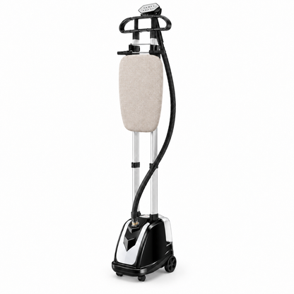 Dollcini Teljes Réz Ruhagőzölő 2200W – 35 L Tartály, 10 Lyukú Gőzfej, Fekete
