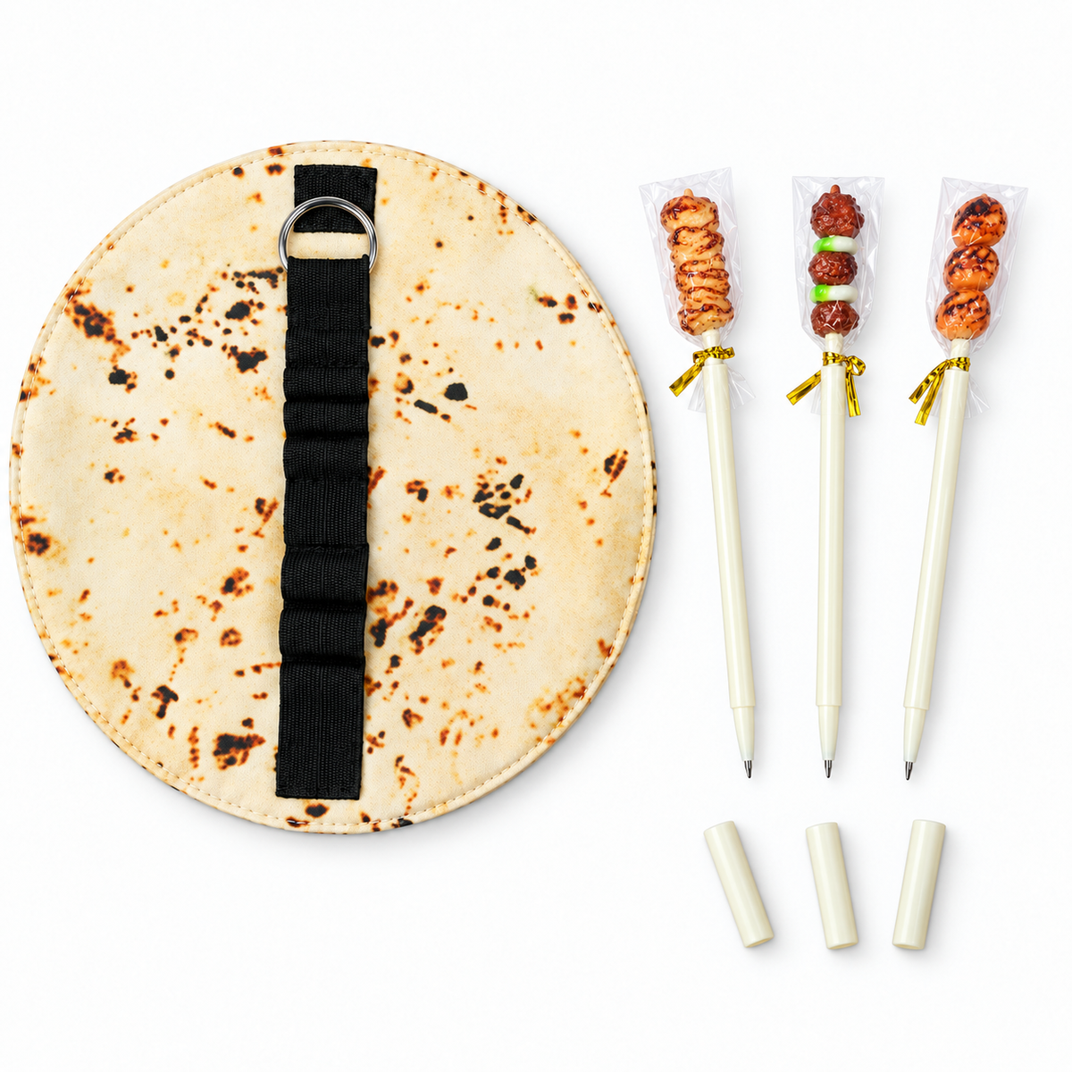 Dollcini Gyros Kebab Roll-Up Canvas Pencil Case