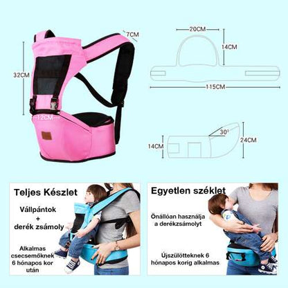 Dollcini, Ergonomic Baby Carrier, Multiple positions, 15 kg, Multiple colors