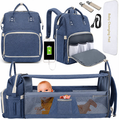 Dollcini Multifunctional Baby Backpack – Foldable Baby Bed