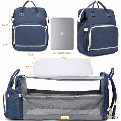 Dollcini Multifunctional Baby Backpack – Foldable Baby Bed