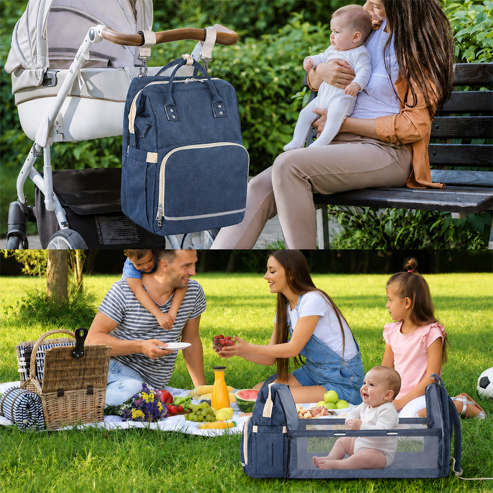 Dollcini Multifunctional Baby Backpack – Foldable Baby Bed