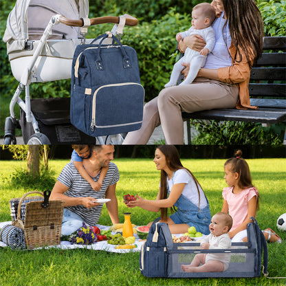 Dollcini Multifunctional Baby Backpack – Foldable Baby Bed