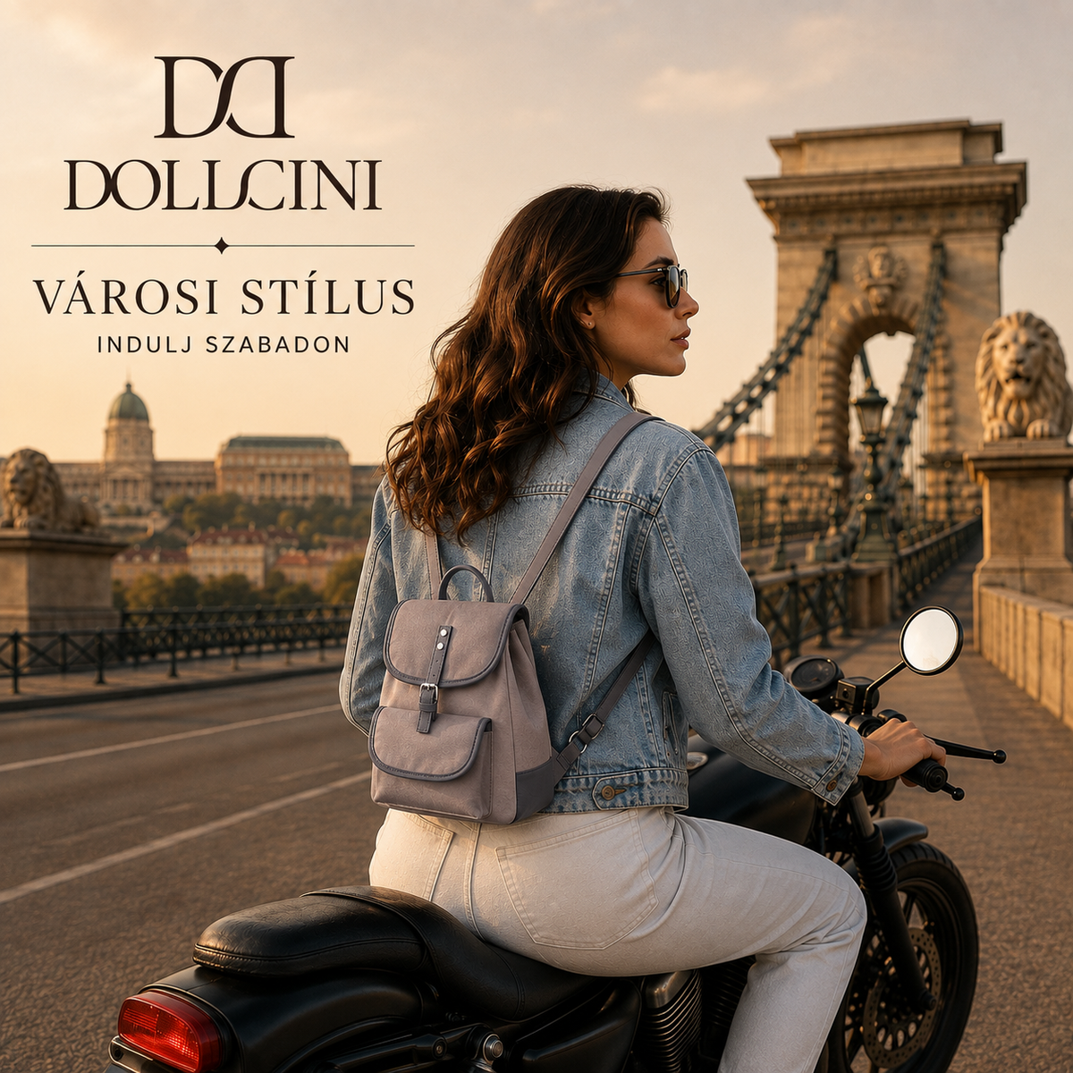 Dollcini women’s backpack – compact, elegant everyday bag