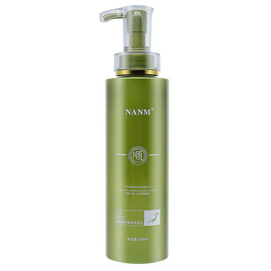 Nanmeishun, Shampoo, ginseng, Chinese angelica root, nourishing revitalizing shampoo, 500ml, Green