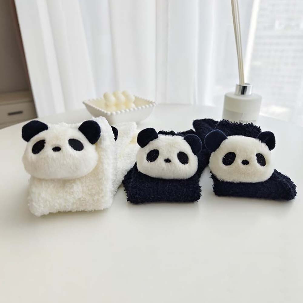 Dollcini, Soft Plush Panda Socks, Several colors