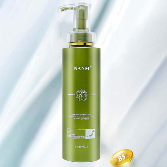 Nanmeishun, Hair Balm, ginseng, Chinese angelica root, nourishing, moisturizing, 500ml, Green