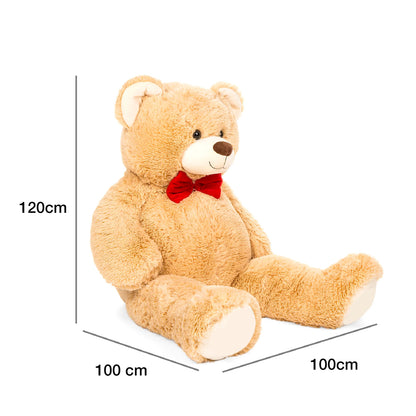 Dollcini, Plush Brown Teddy Bear, 1.2 meters