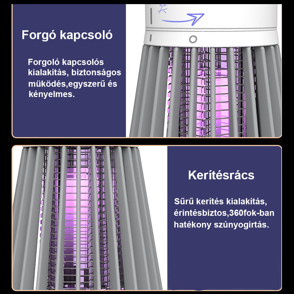 Dollcini, Szúnyogcsapda, Szúnyogirtó Lámpa, UV fénnyel, Fehér