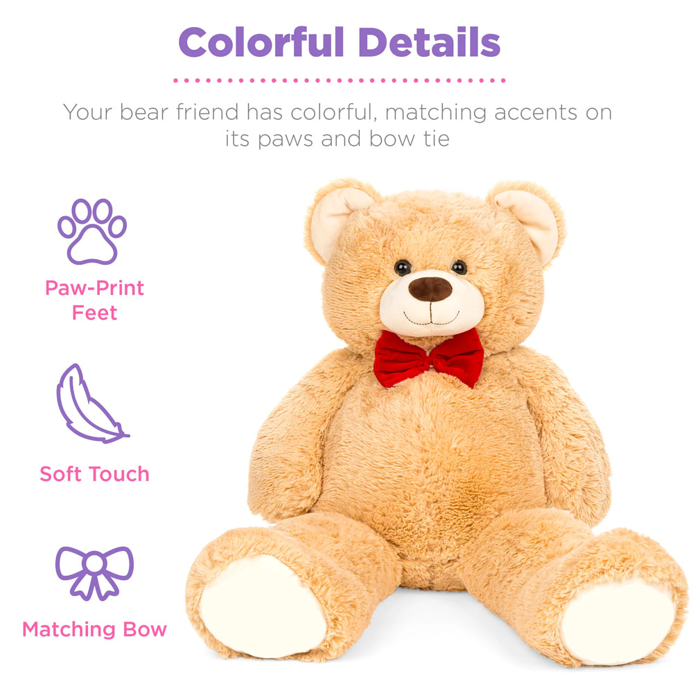 Dollcini, Plush Brown Teddy Bear, 1.2 meters