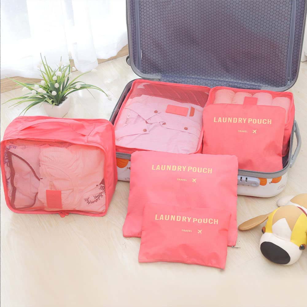 Dollcini, storage set for travel, suitcase/car organizers, 6 pieces