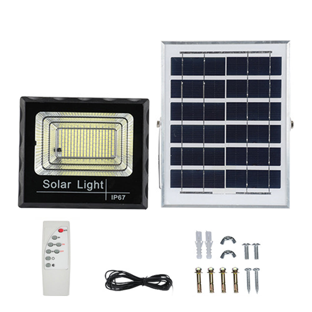 Dollcini, lampă solară de perete, 247 LED/381 LED luminozitate mare, 150 W/300 W, rezistentă la apă, exterior, grădină, stradă în curte, negru