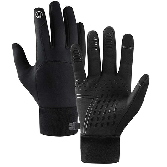 Dollcini, Unisex adult sports gloves, windproof, Black