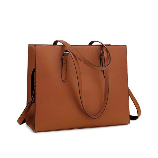 Dollcini Elegantna ženska torba za prenosnik – 15.6", vodoodporen umetni usnje
