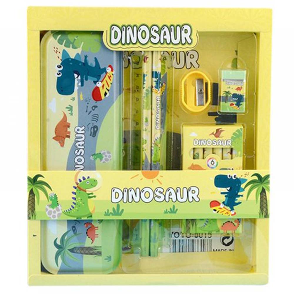 Dollcini, Dinosaur Theme Gyermek írószerek, Animal World irodaszer doboz, kombinált iskolai kellékek, Több színben