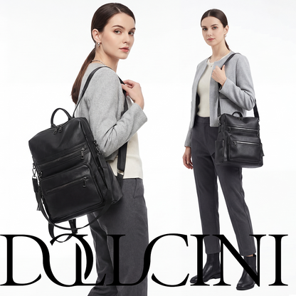 Dollcini Vízálló Női Hátizsák – Elegáns Műbőr Táska Utazáshoz