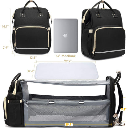 Dollcini, rucsac multifunctional, cu pat rabatabil, impermeabil