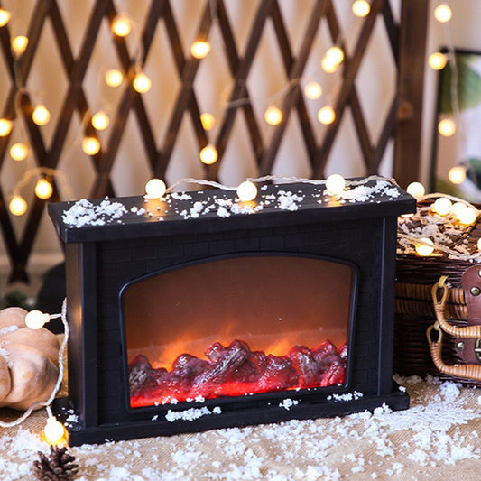 Dollcini, Winter LED fireplace decoration, USB/battery-powered, portable