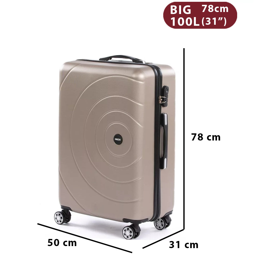 Dollcini, World Traveler suitcase, Royal Gold Elegance, Gold 